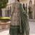  women's kalamkari print straight side slit kurta sharara with dupatta