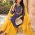 women's kalamkari print straight side slit kurta skirt with  dupatta