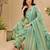 women's jaipuri floral print straight side slit kurta plazzo set with dupatta