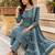 women's straight side slit  mirror work  kurta pant set with digital mal dupatta