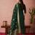 women's chanderi silk embroidered kurta set with jacquard dupatta