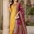  women's art silk  embroidered straight side slit kurta set with dupatta