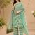 women's jaipuri floral print straight side slit kurta plazzo set with dupatta