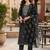  women's straight side slit  embroidered  kurta pant set with digital  dupatta