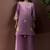 Lilac embroidered roman silk co-ord set