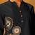 Women black pure cotton embroidered straight kurta co-ord set