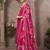Pink georgette embroidered sequins work ethnic kurta set with matching dupatta
