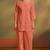 Pure cotton rust schiffli co-ord set