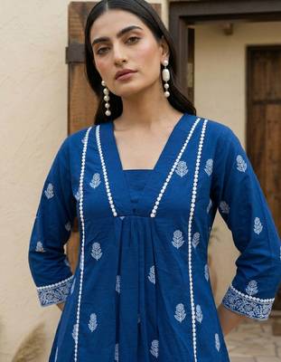 Dresoul pure cotton embroidered co-ord set 5