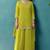 Green georgette embroidered zari work ethnic kurta set with matching dupatta