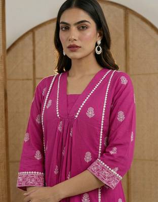 Dresoul pure cotton embroidered co-ord set 5