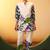 Off white pure cotton floral printed co-ord set for women