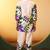 Off white pure cotton floral printed co-ord set for women