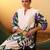 Off white pure cotton floral printed co-ord set for women