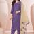 Red cotton blend plain na ethnic kurta set with matching dupatta