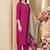 Black cotton blend plain na ethnic kurta set with matching dupatta