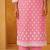 Pink pure cotton embroidered thread work ethnic kurta set with matching dupatta