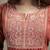 Orange georgette embroidered sequins work ethnic kurta set with matching dupatta