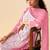 Pink pure cotton embroidered thread work ethnic kurta set with matching dupatta