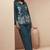 Women's navy blue embroidered cotton flex co-ord set