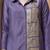 Women's lavender embroidered cotton blend co-ord set