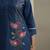 Women's pure cotton bird embroidered straight kurta with solid pure cotton pants co-ord set