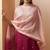 Red chinon embroidered hand embroidery ethnic kurta set with matching dupatta