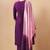 Wine chinon embroidered hand embroidery ethnic kurta set with matching dupatta