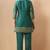 Women's rama green jacquard vichitra silk co-ord set