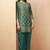 Women's rama green jacquard vichitra silk co-ord set