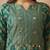 Women's rama green jacquard vichitra silk co-ord set