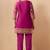 Women's pink jacquard vichitra silk co-ord set
