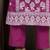 Green chinon embroidered thread work ethnic kurta set with matching dupatta