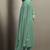 Green chinon embroidered thread work ethnic kurta set with matching dupatta