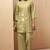 Green embroidered mirror work co-ord set