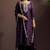 Wine silk blend embroidered zari work ethnic kurta set with matching dupatta