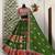 Green Mirror Navratri Lehnega Choli With Dupatta