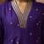 Purple silk blend embroidered sequins work ethnic kurta set with matching dupatta