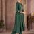 Green chinon embroidered sequins work ethnic kurta set with matching dupatta