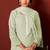 Green pure cotton embroidered chikankari ethnic kurta set with matching dupatta