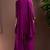 Purple silk blend embroidered mirror work ethnic kurta set with matching dupatta
