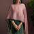 Green silk blend embroidered sequins work ethnic kurta set with matching dupatta