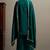 Green silk blend embroidered mirror work ethnic kurta set with matching dupatta