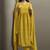 Mustard chinon floral printed ethnic kurta set with matching dupatta