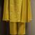 Mustard chinon floral printed ethnic kurta set with matching dupatta