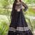 Black Cotton Readymade Navratri Lehenga Choli with Bandhej & Patchework