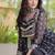 Black Cotton Readymade Navratri Lehenga Choli with Bandhej & Patchework