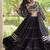 Black Cotton Readymade Navratri Lehenga Choli with Bandhej & Patchework