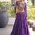 Violet Georgette Readymade Navratri Lehenga Choli with Kutchi & Patchework
