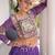 Violet Georgette Readymade Navratri Lehenga Choli with Kutchi & Patchework